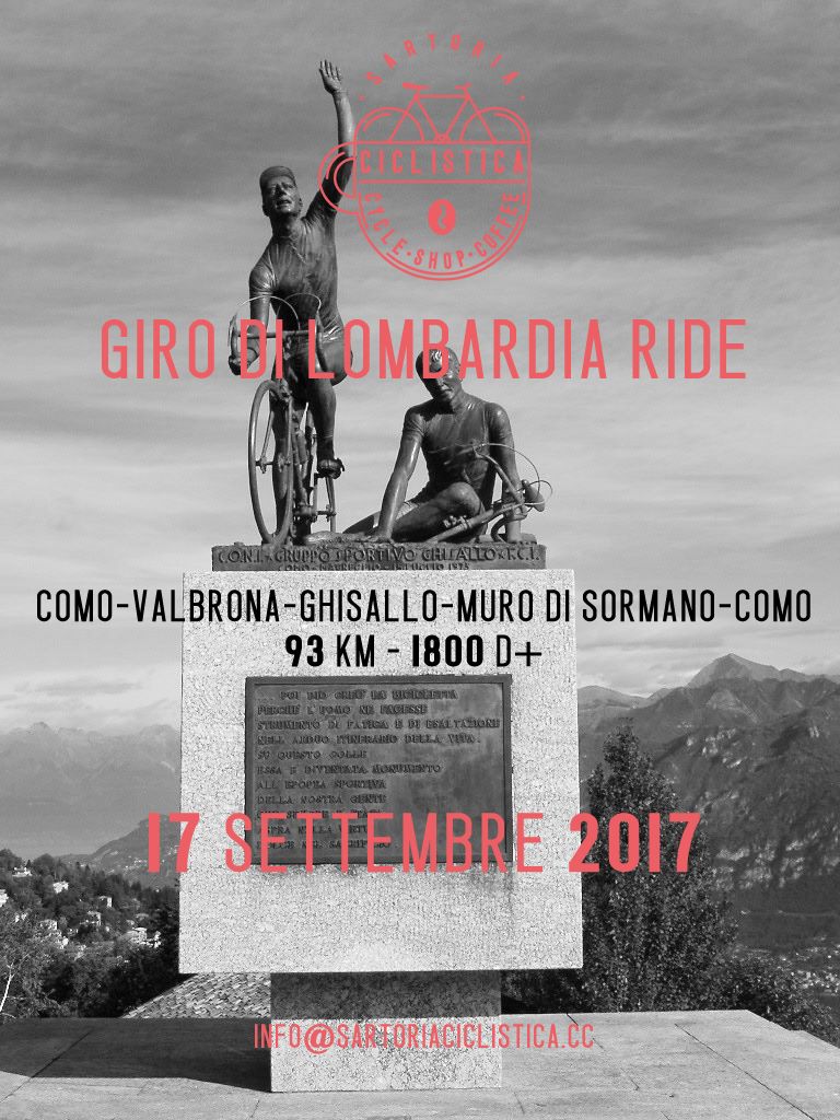 17 Settembre 2017 -Giro di Lombardia ride - 93 km / 1800 D+