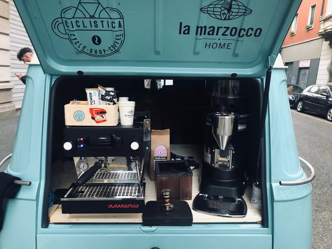 WELCOME "NEW" SARTORIA - LA MARZOCCO COFFEE VAN! (the story behind the van and some pics of the restoration)