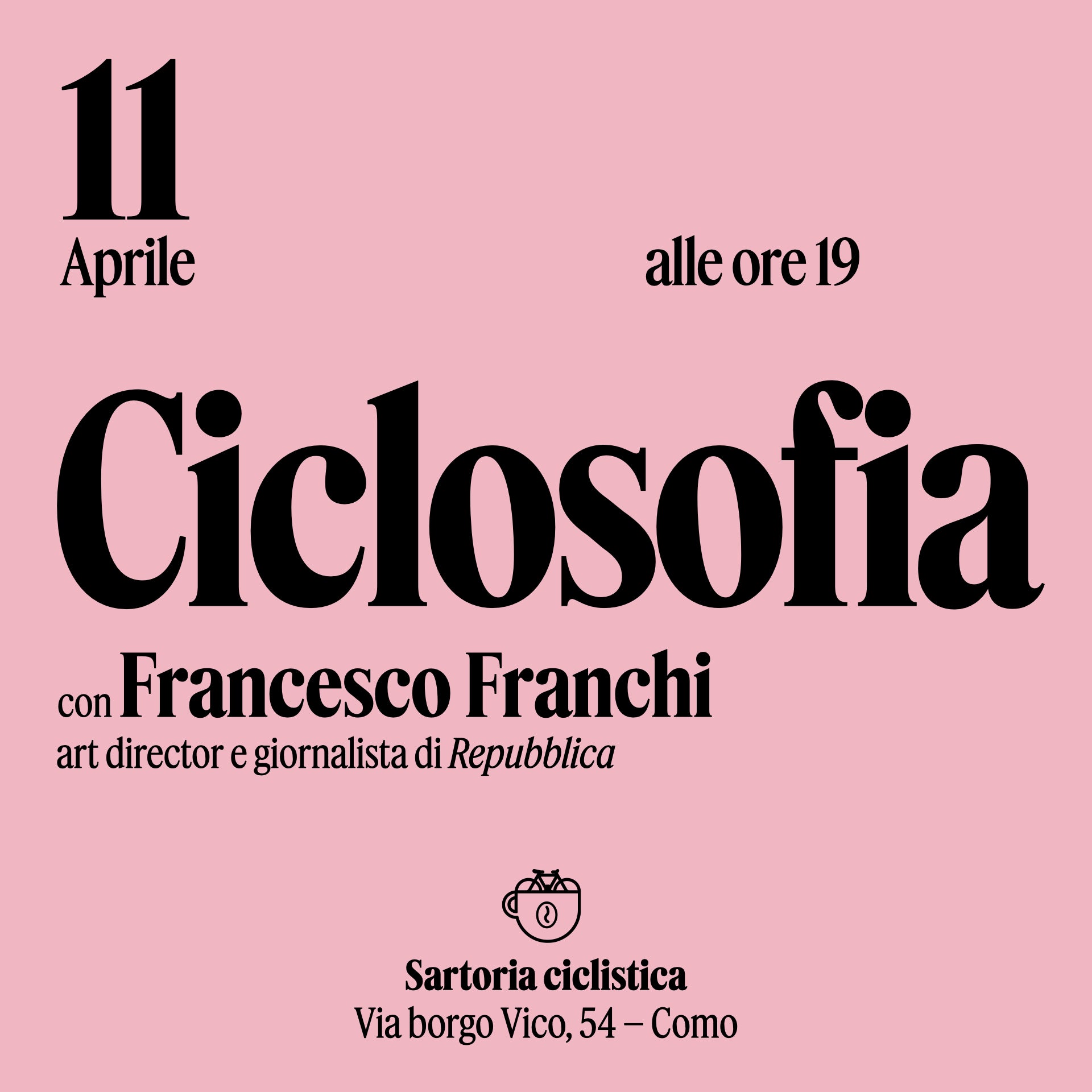 CICLOSOFIA with the master Francesco Franchi