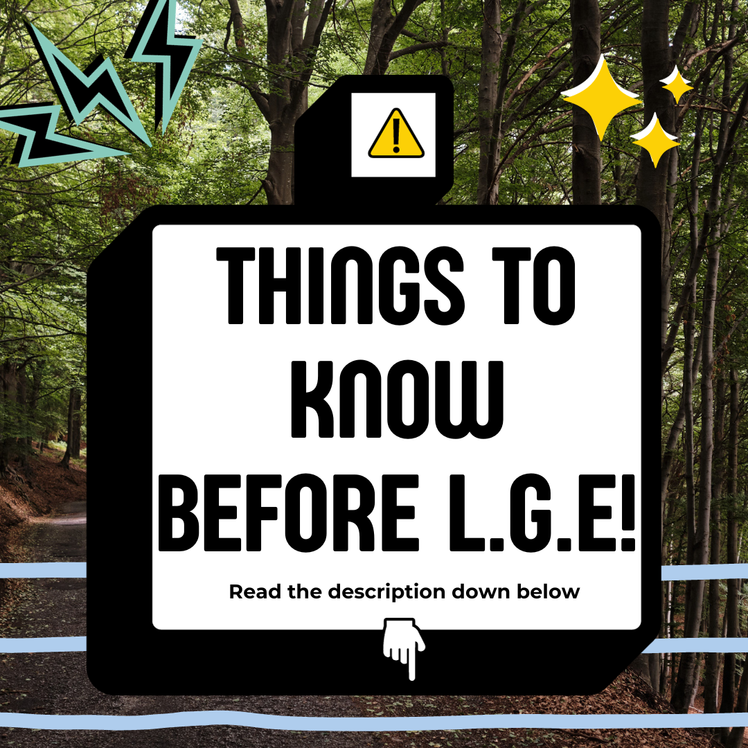 IMPORTANT NOTICE before L.G.E START!