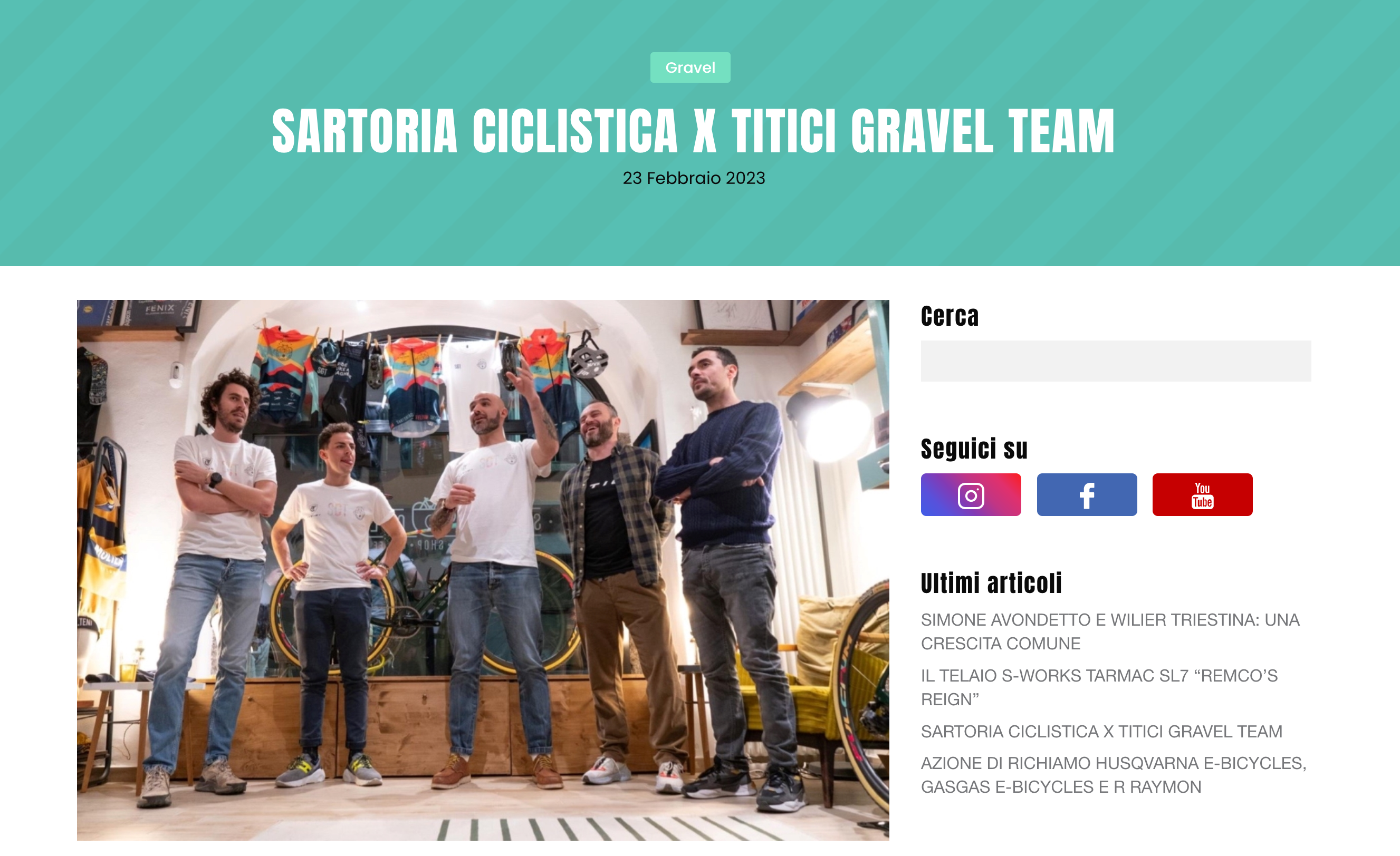 Sartoria Gravel Team x Titici on Bike Like This