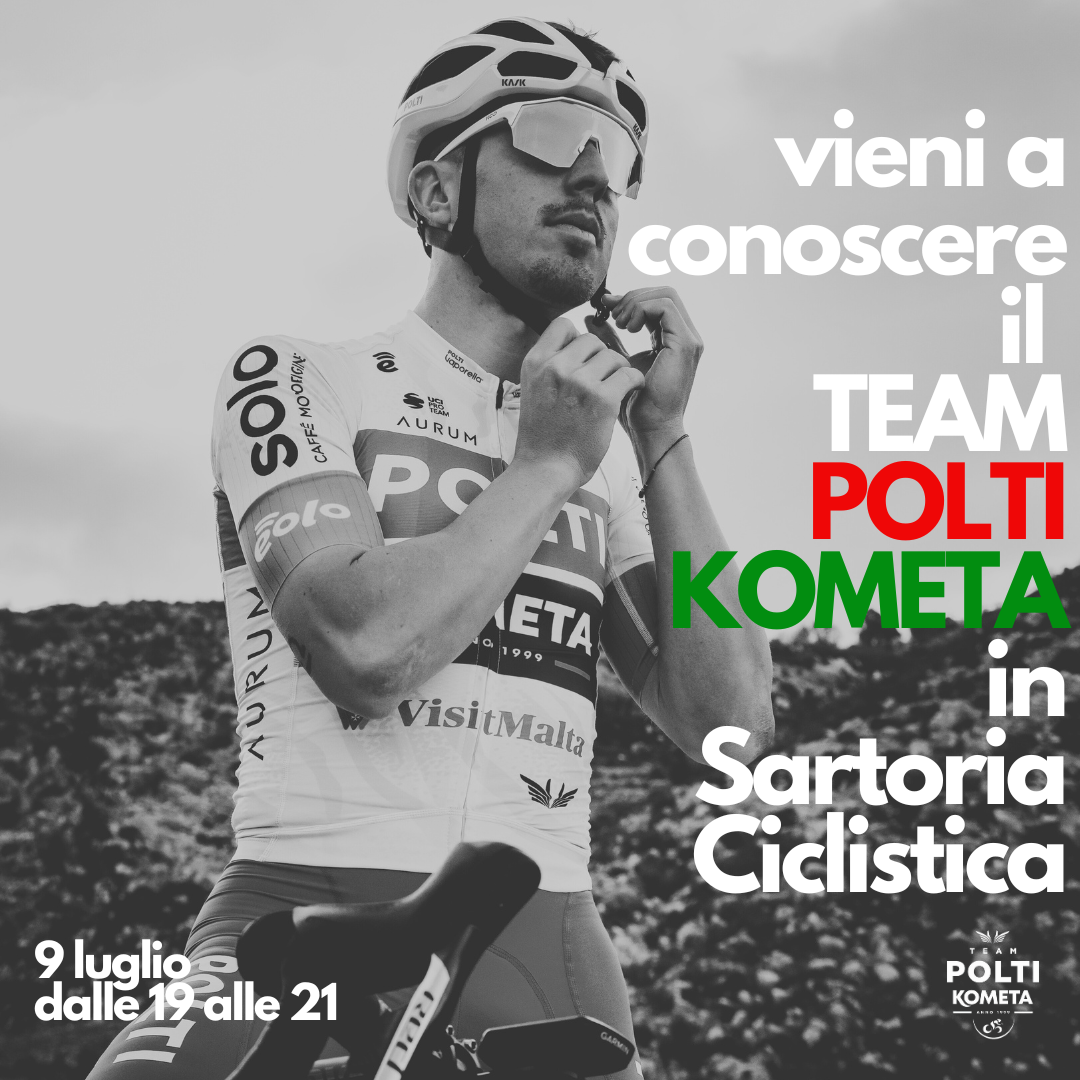 Meet the Team Polti Kometa in Sartoria Ciclistica