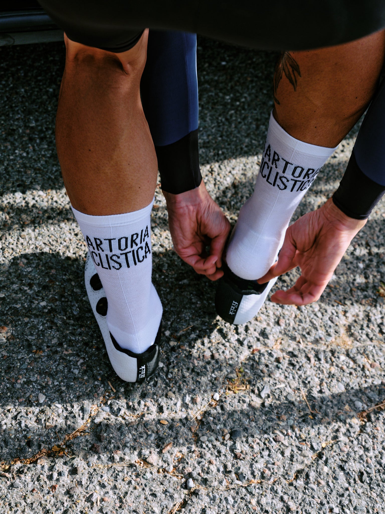 White Sartoria Ciclistica merino socks