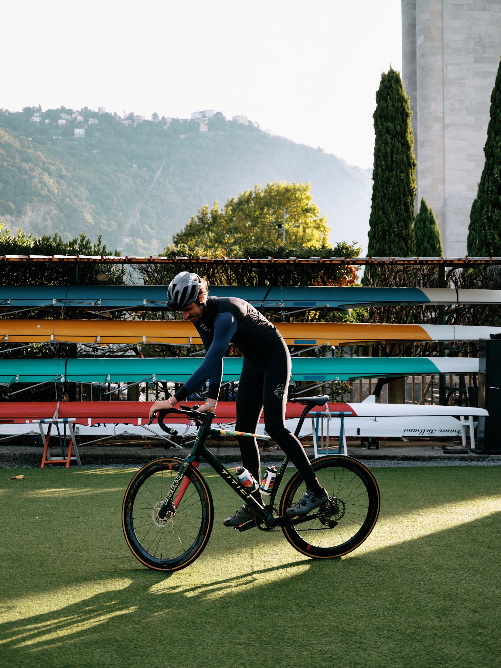 SCC long sleeve mid-season jersey - Black and Lake blue