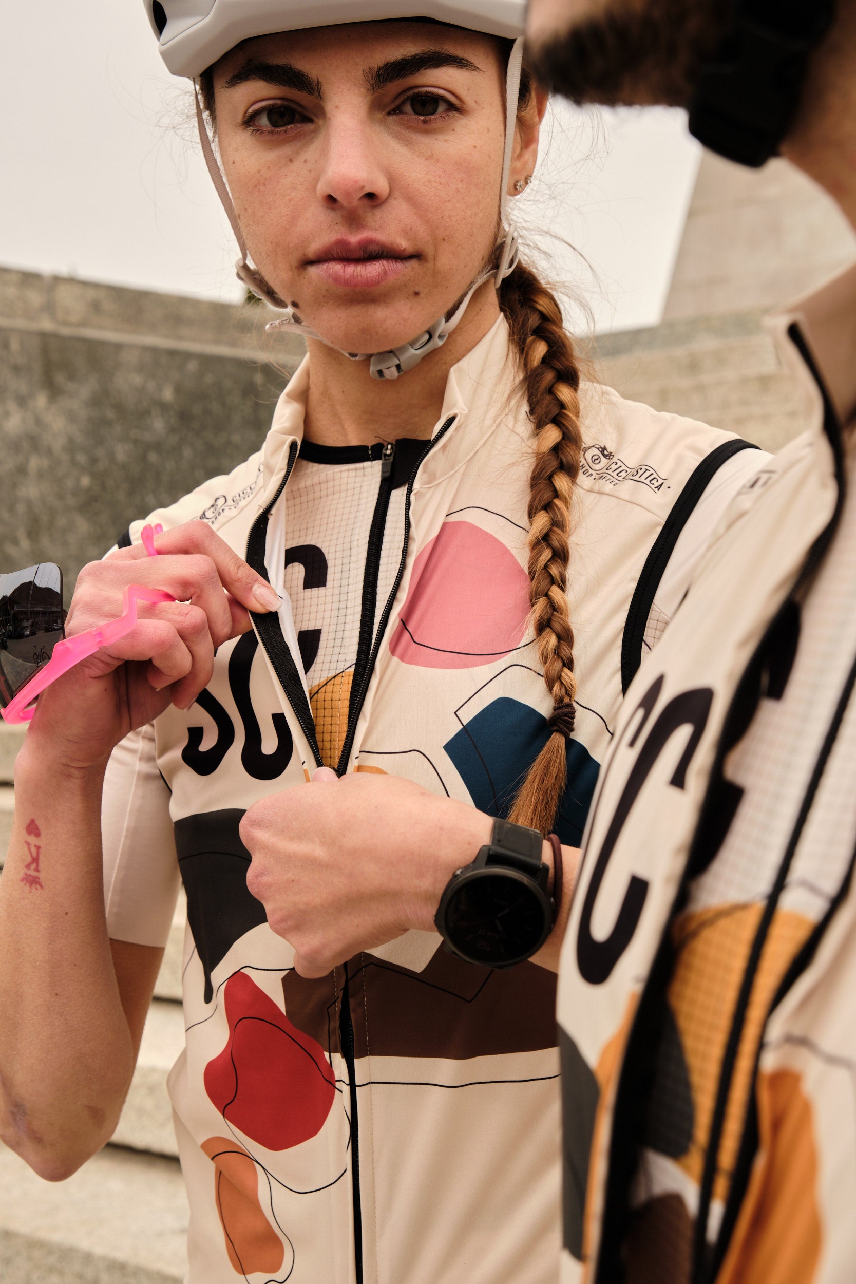 Ultralight vest - Lake Como abstract