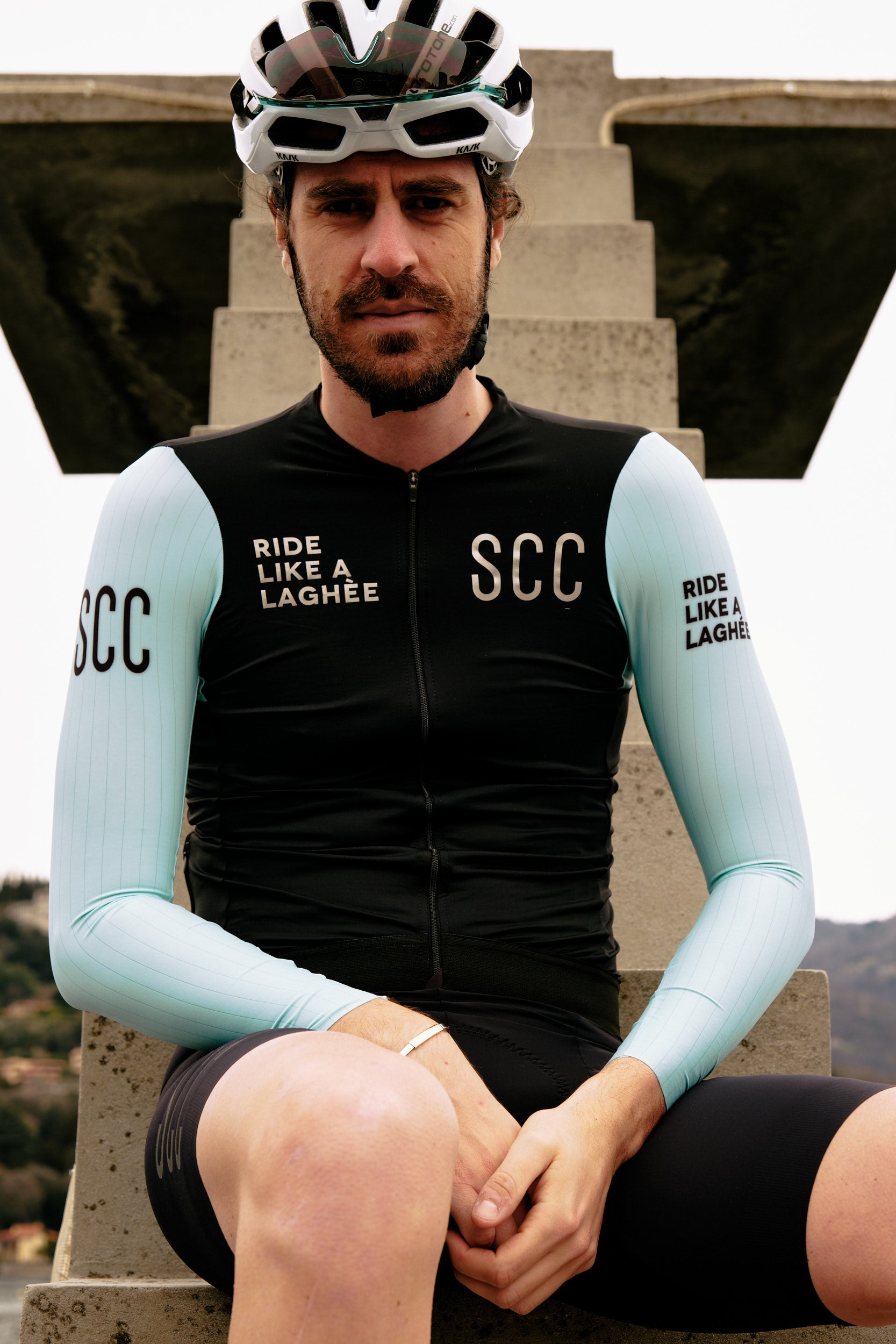 SCC Long sleeves aero jersey - Light green and Black