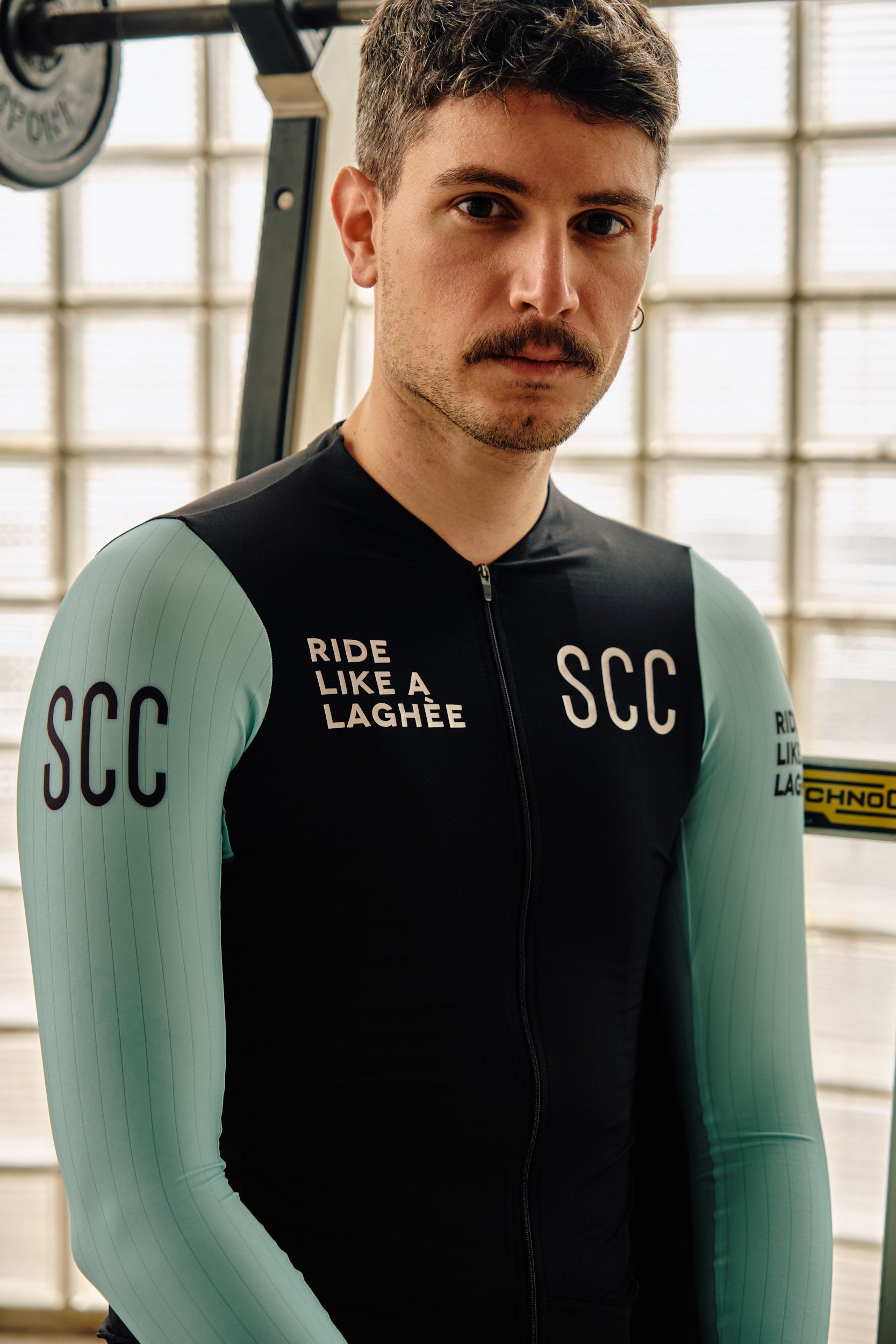 SCC Long sleeves aero jersey - Light green and Black
