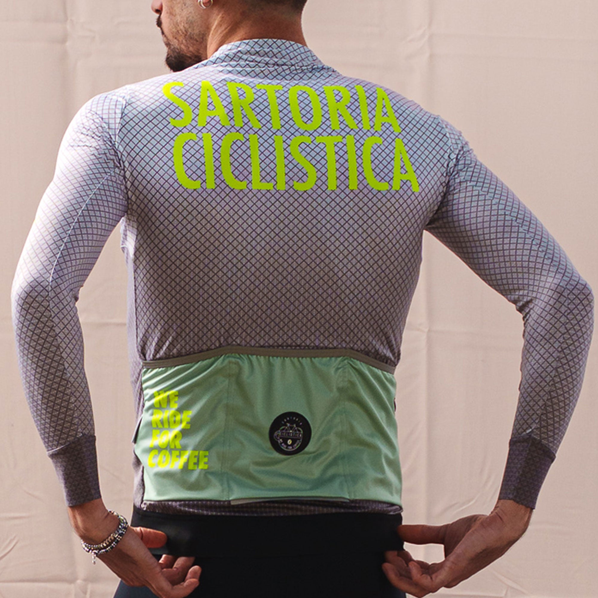 Long sleeve Aero jersey 2.0 - Grey and Lime