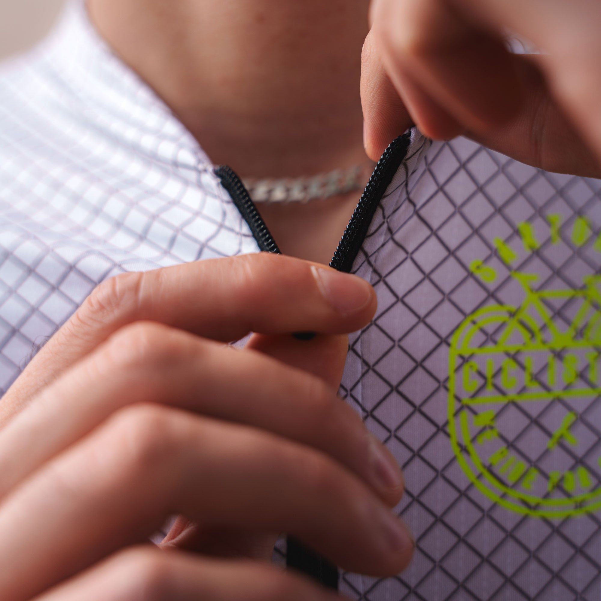 Long sleeve Aero jersey 2.0 - Grey and Lime