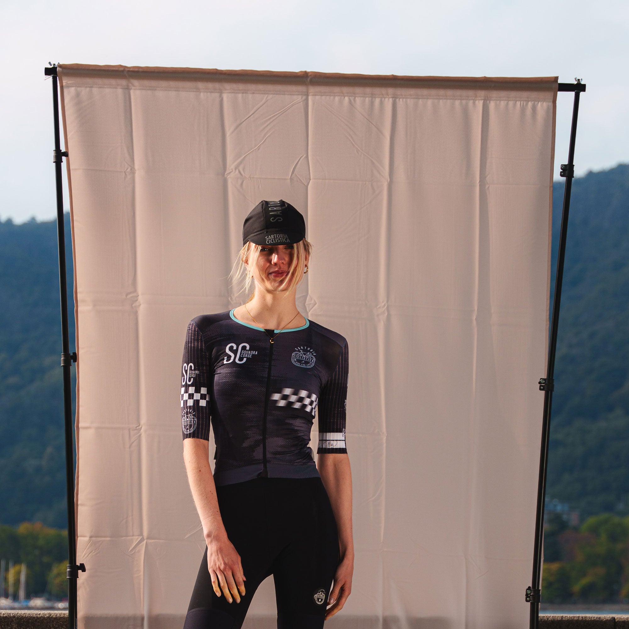 ELITE SC Squadra Corse - Black short sleeve Jersey PRO FIT