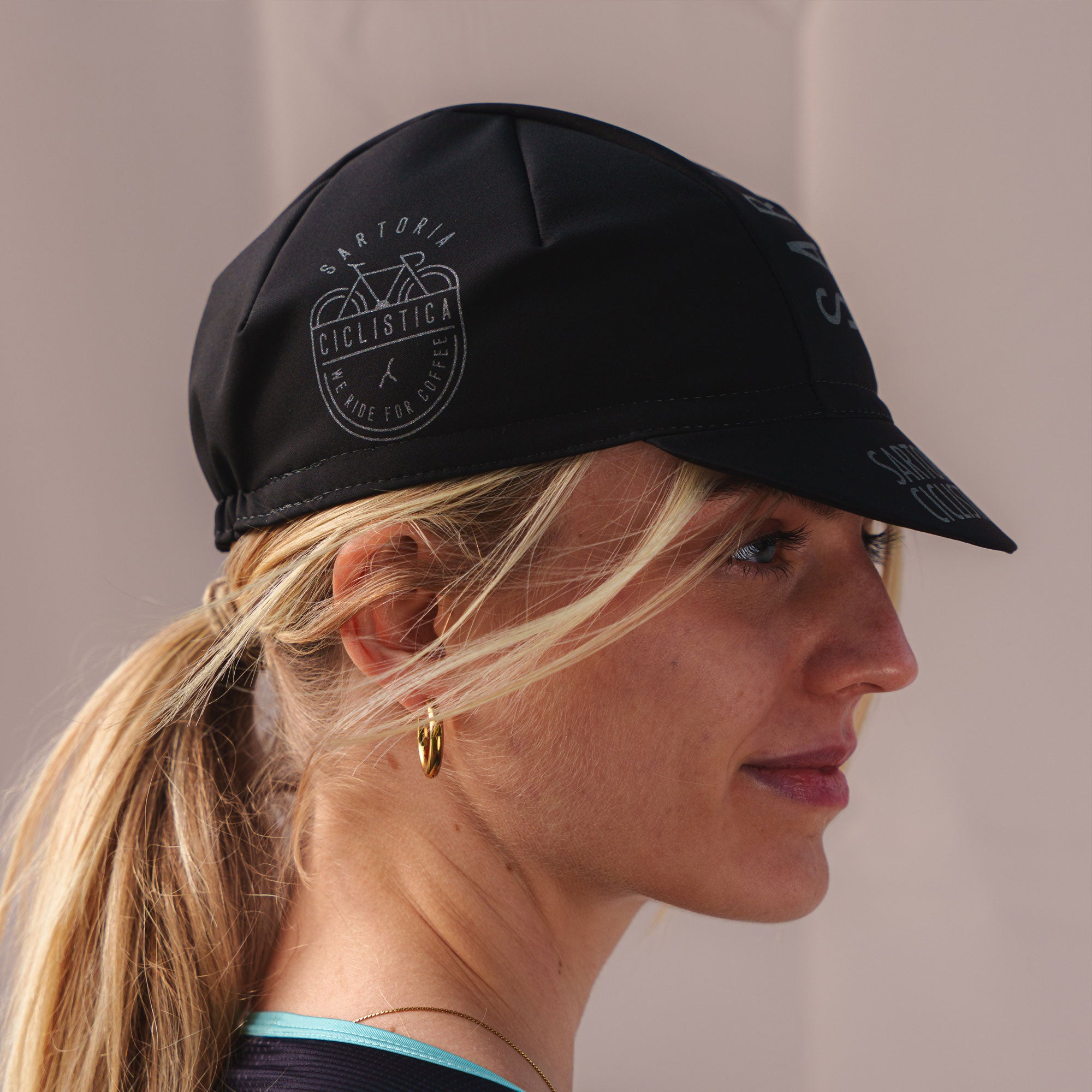 Water proof Cap with reflective - Black