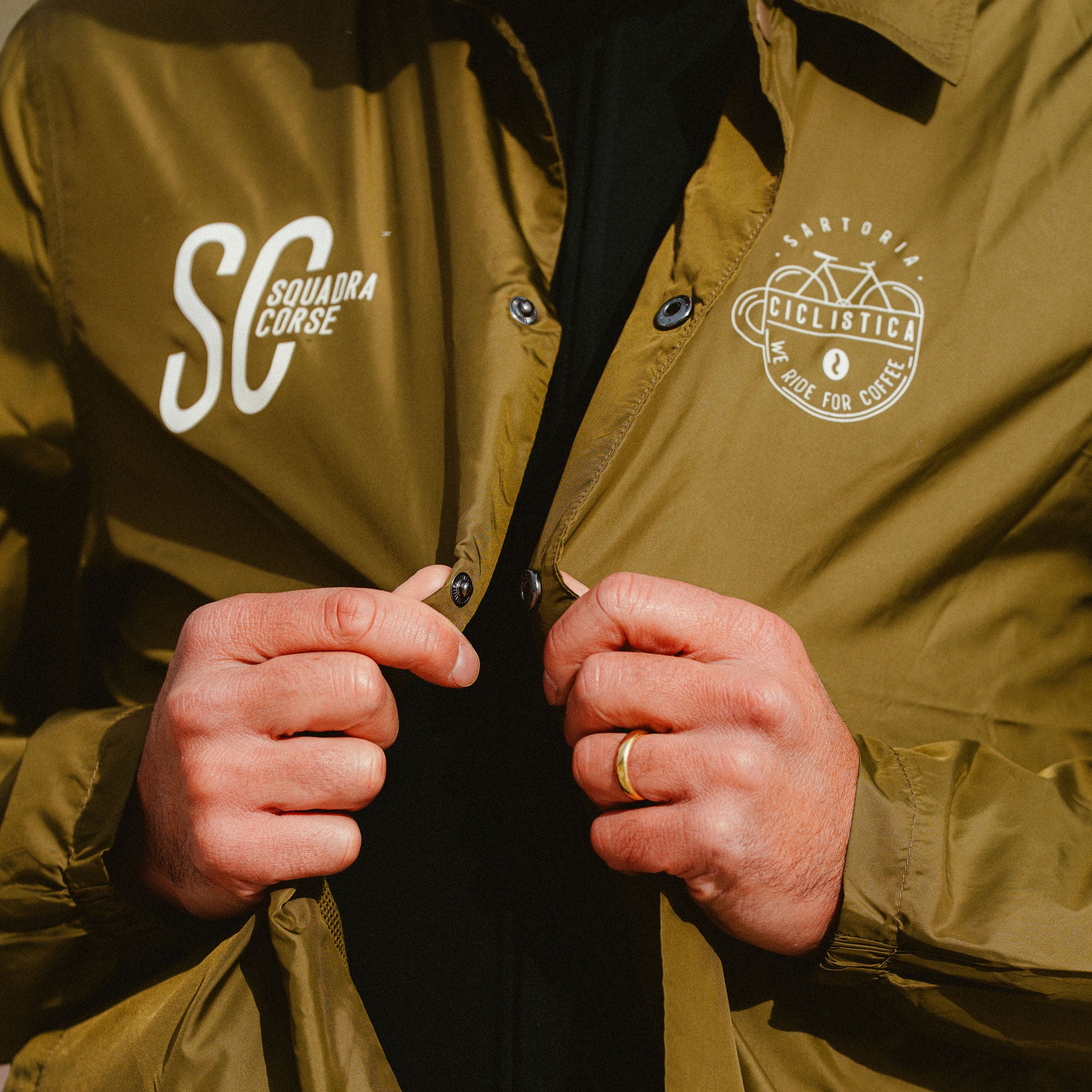 SC Squadra Corse Coach Jacket - Olive green