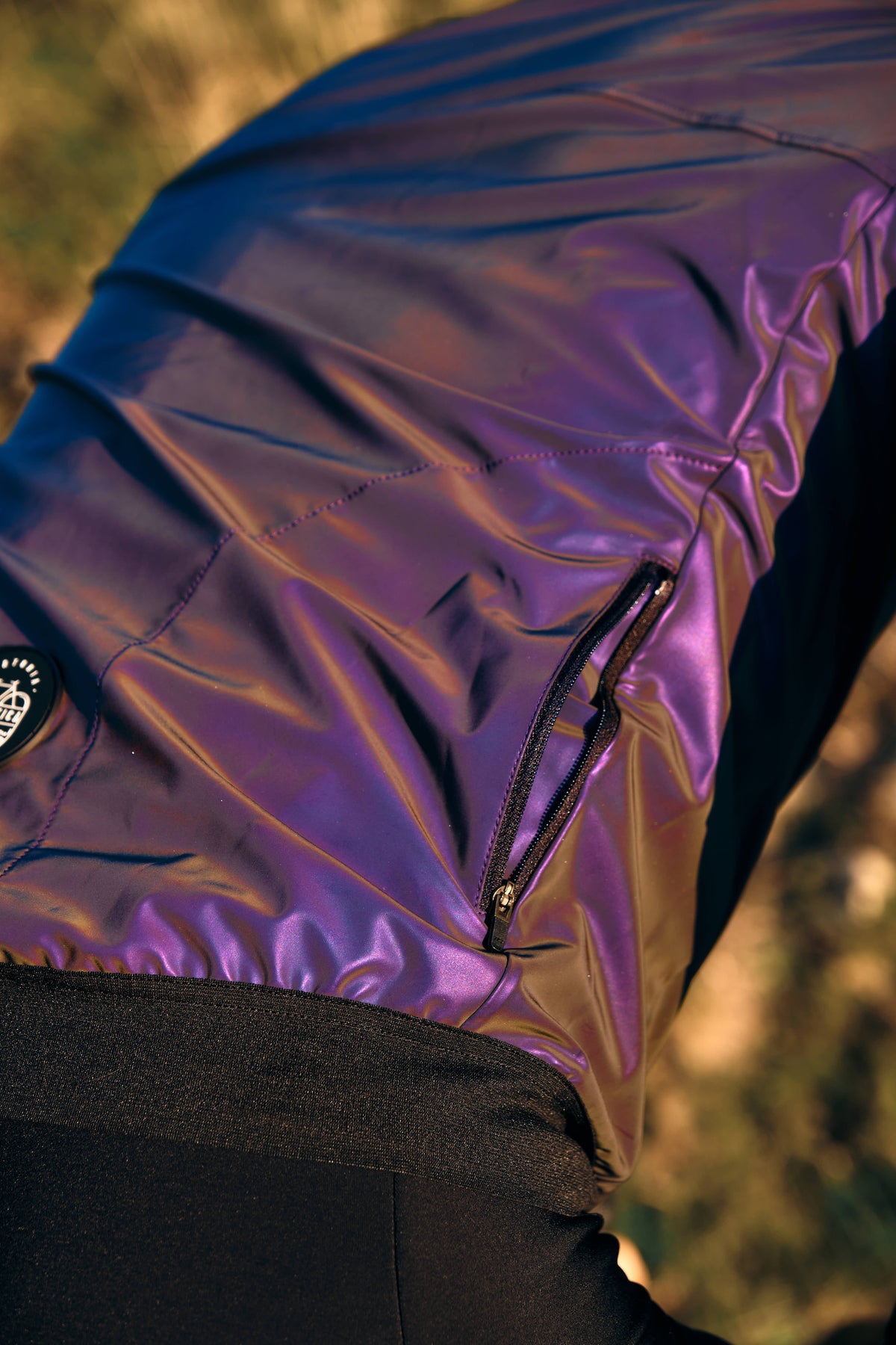 Fully reflective wind and water proof jacket - Flashy rainbow