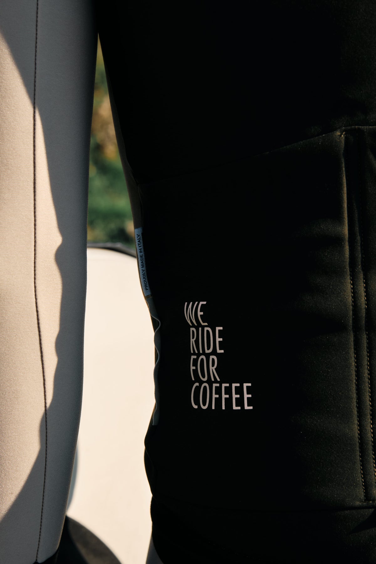 Long Sleeve Heavy Winter Aero Jersey - Dark Green and Dove Grey