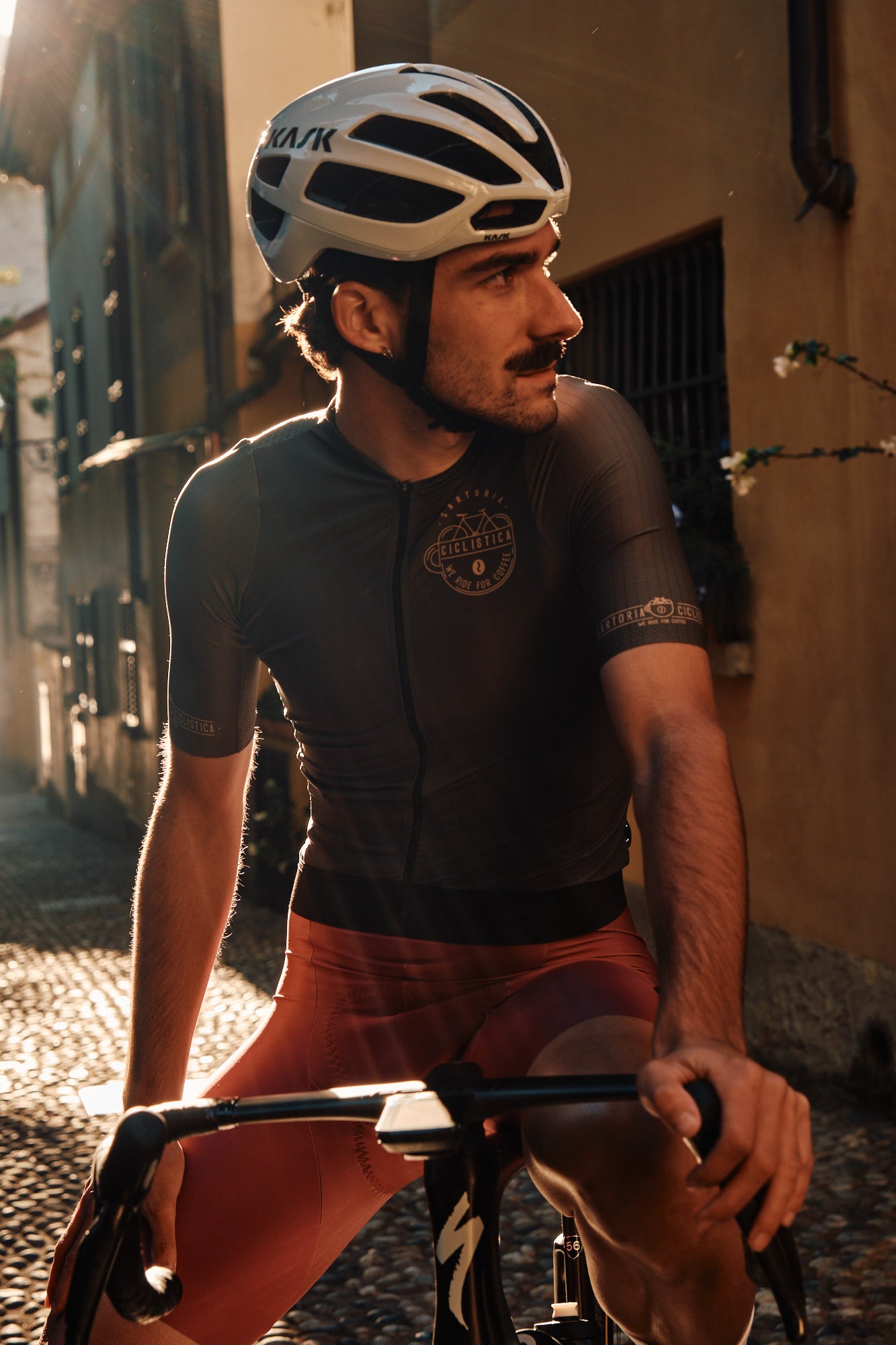 3D suspenders Aero road bibs - Cherry wine