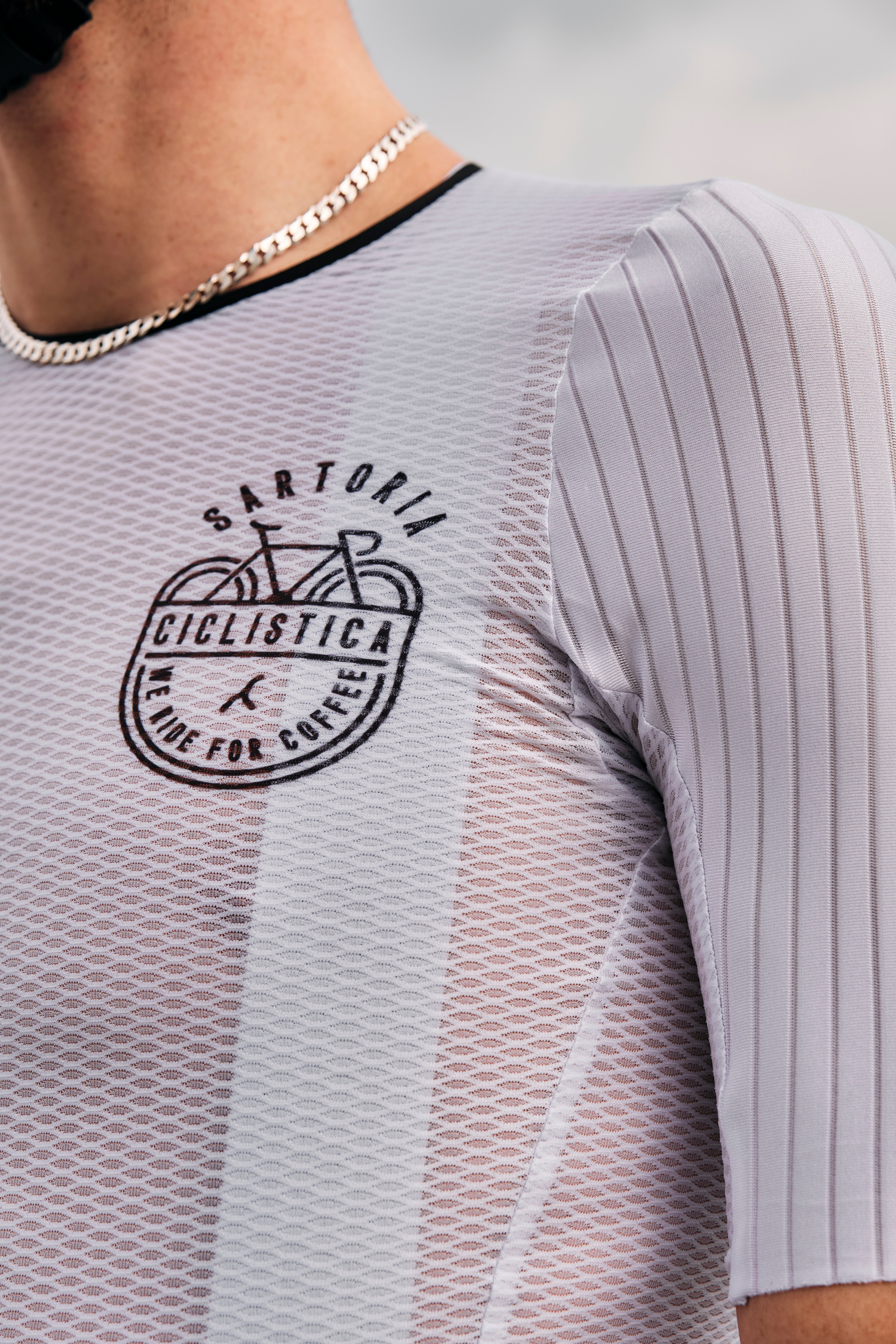 No zip super ultralight Jersey - White & black