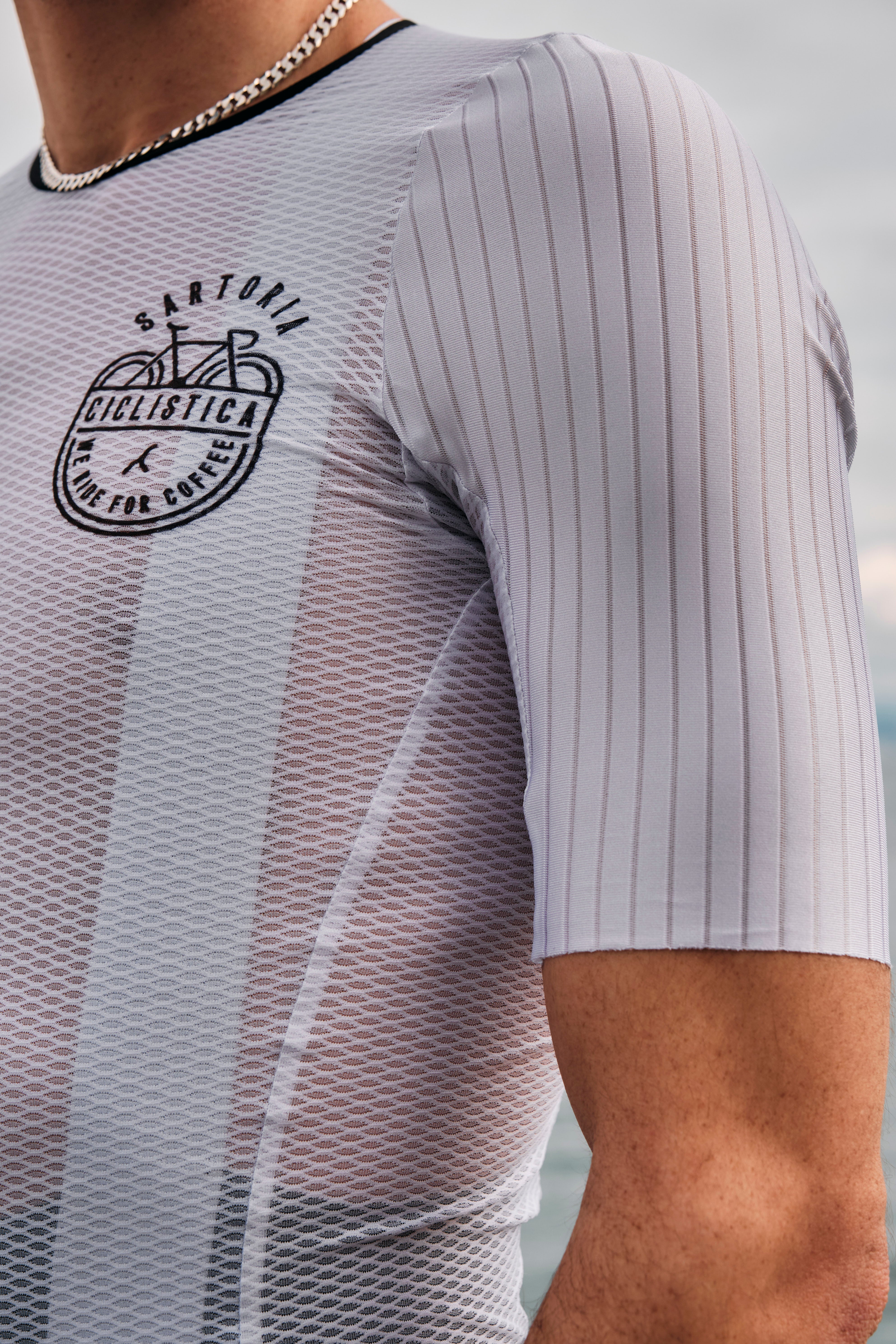 No zip super ultralight Jersey - White & black