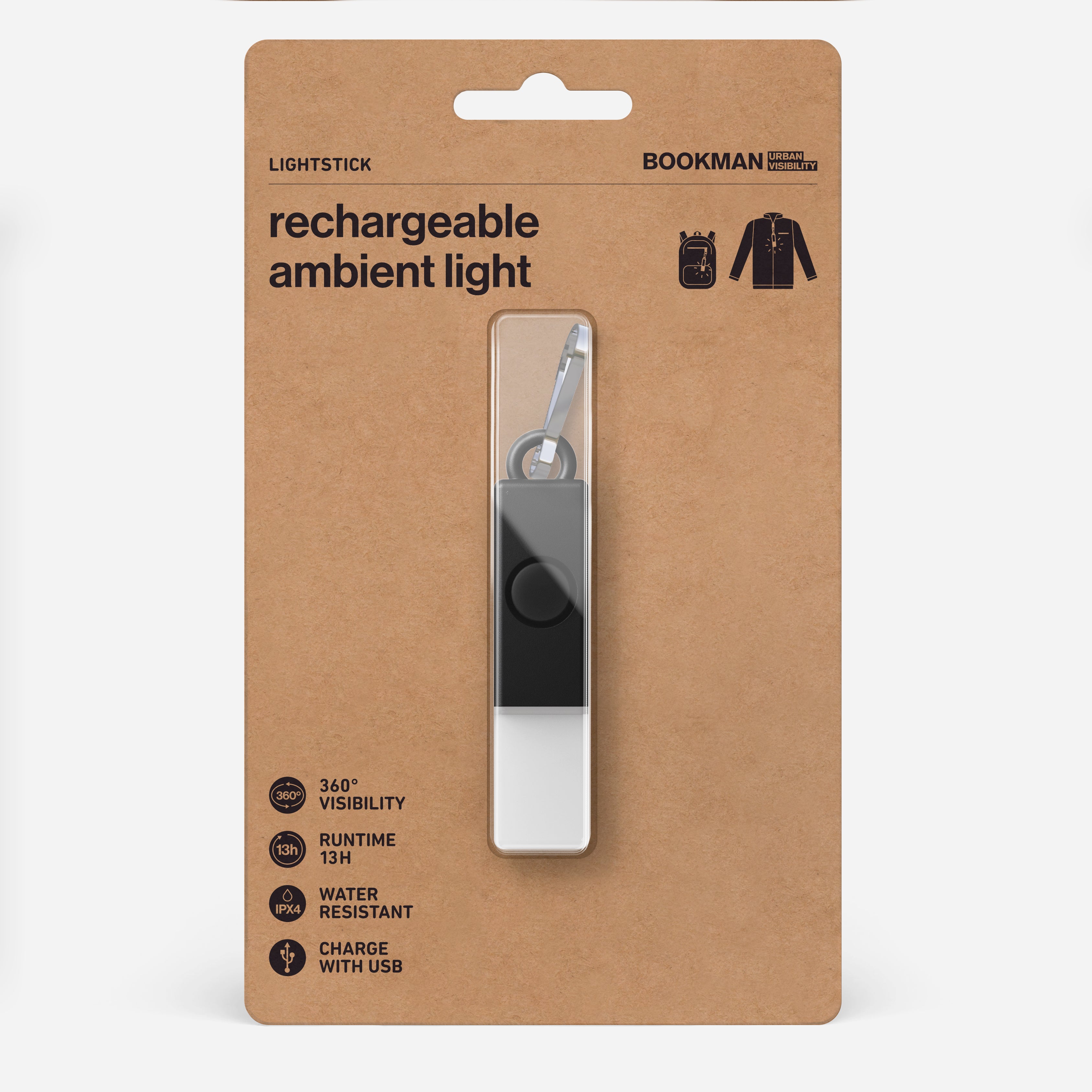 Lightstick rechargeable light - Black