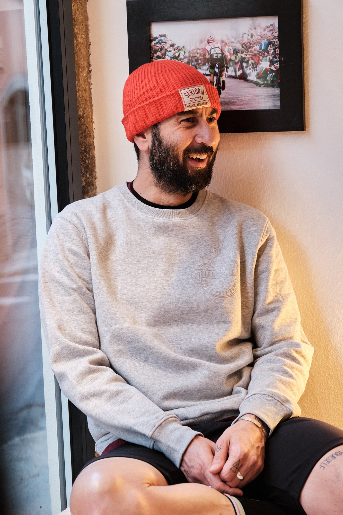 Orange harbour beanie