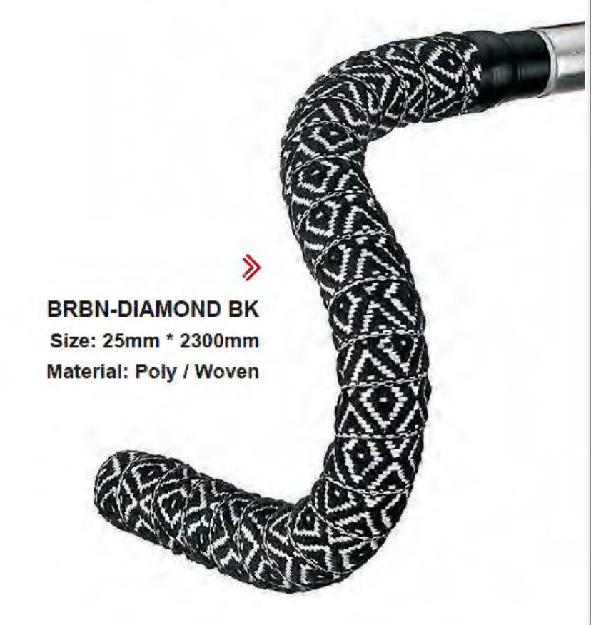 Woven bartapes - Black diamond native design