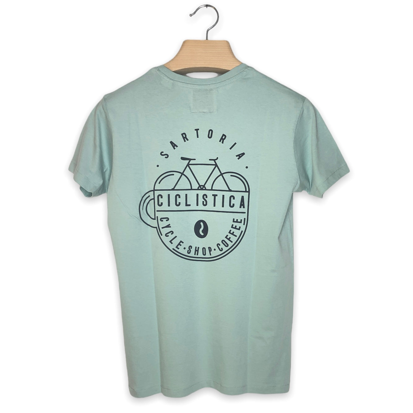 Organic Cotton Tshirt - Vintage bianchi green Sartoria Ciclistica - Unisex