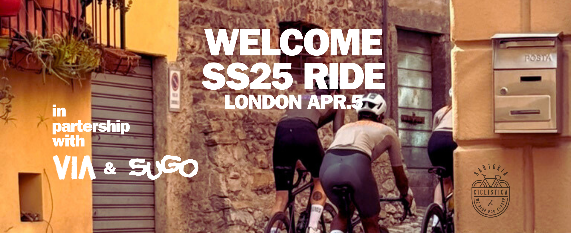 Welcome SS25 Collection Ride @ VIA Atelier with SUGO crew