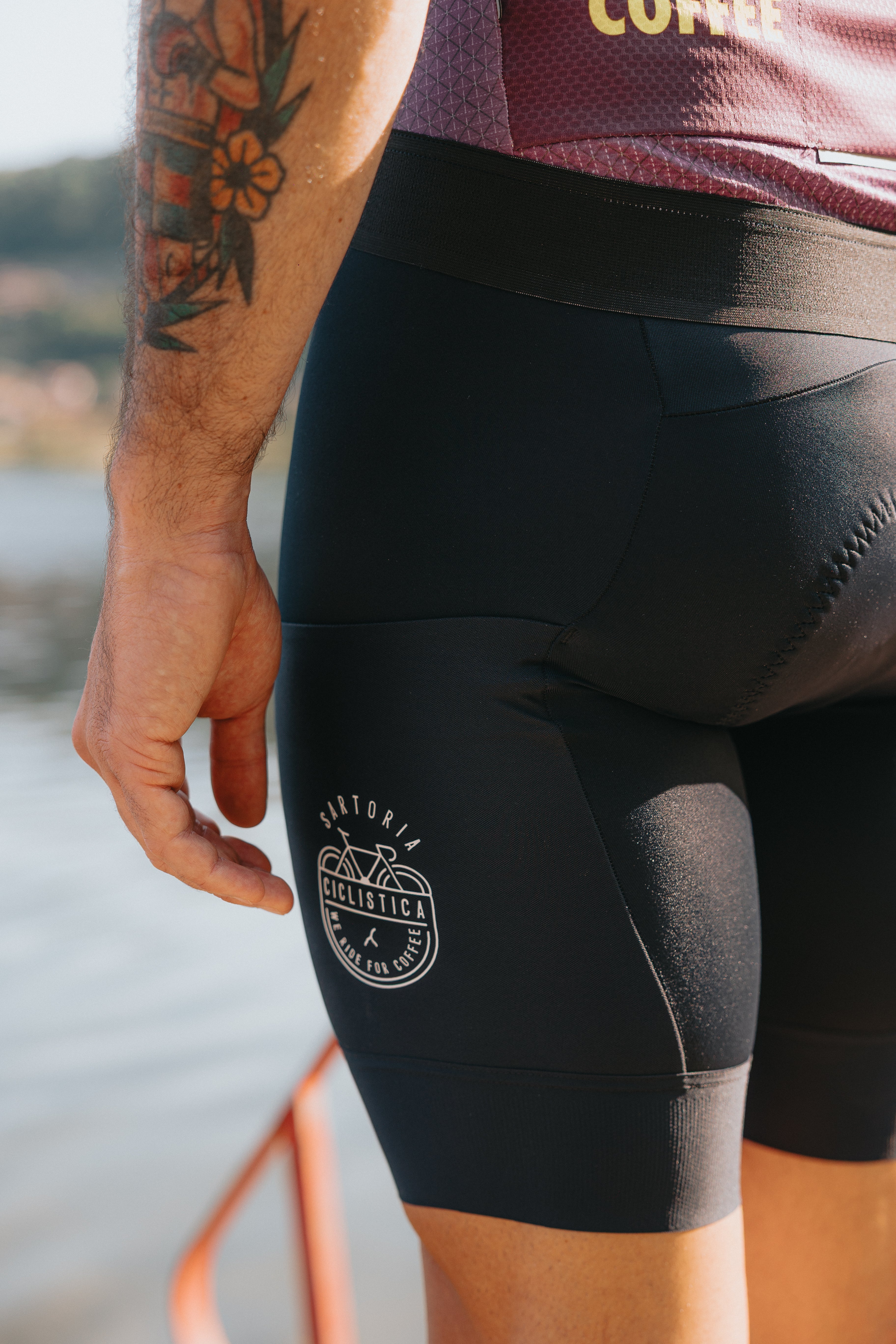 New mesh pockets gravel bibs - Black