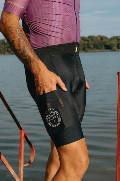 New mesh pockets gravel bibs - Black