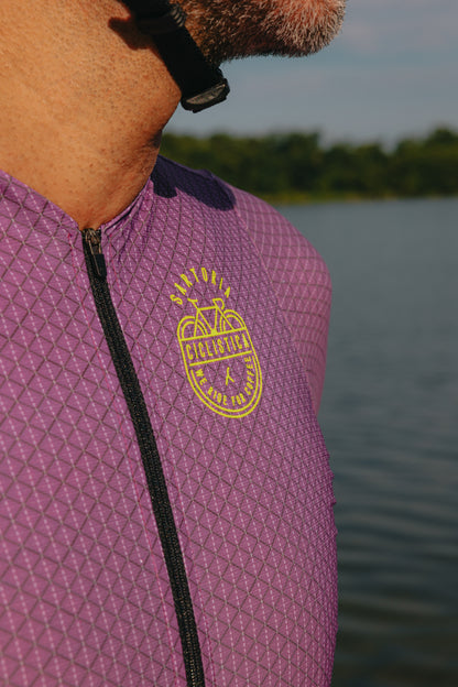 Aero jersey 2.0 - Liliac and Lime