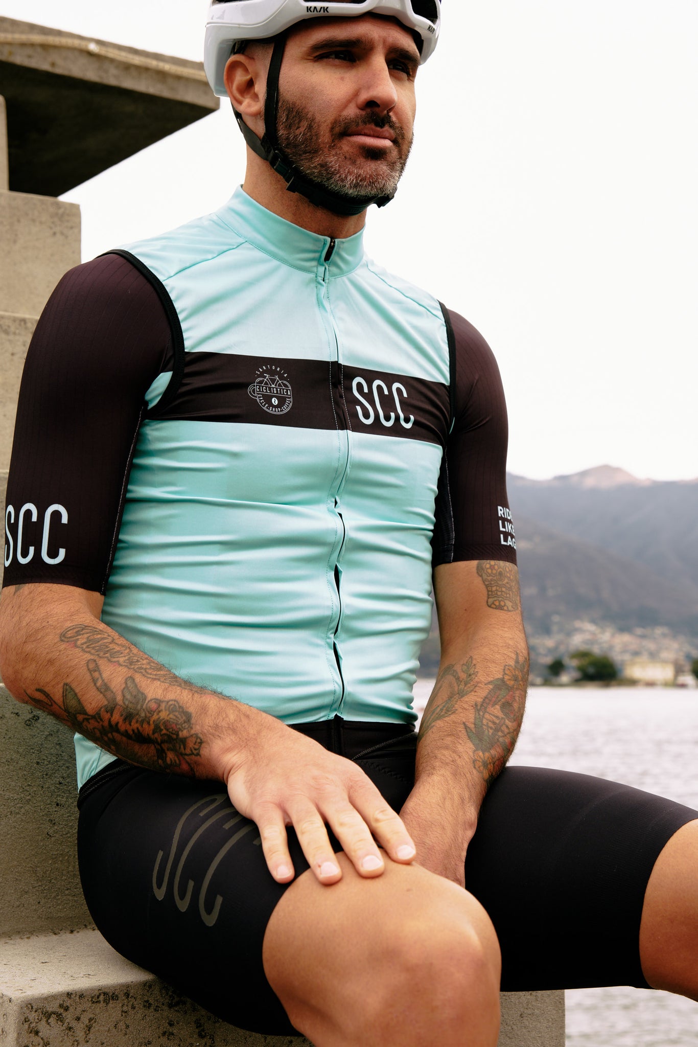 SCC light wind and water proof vest - Light green