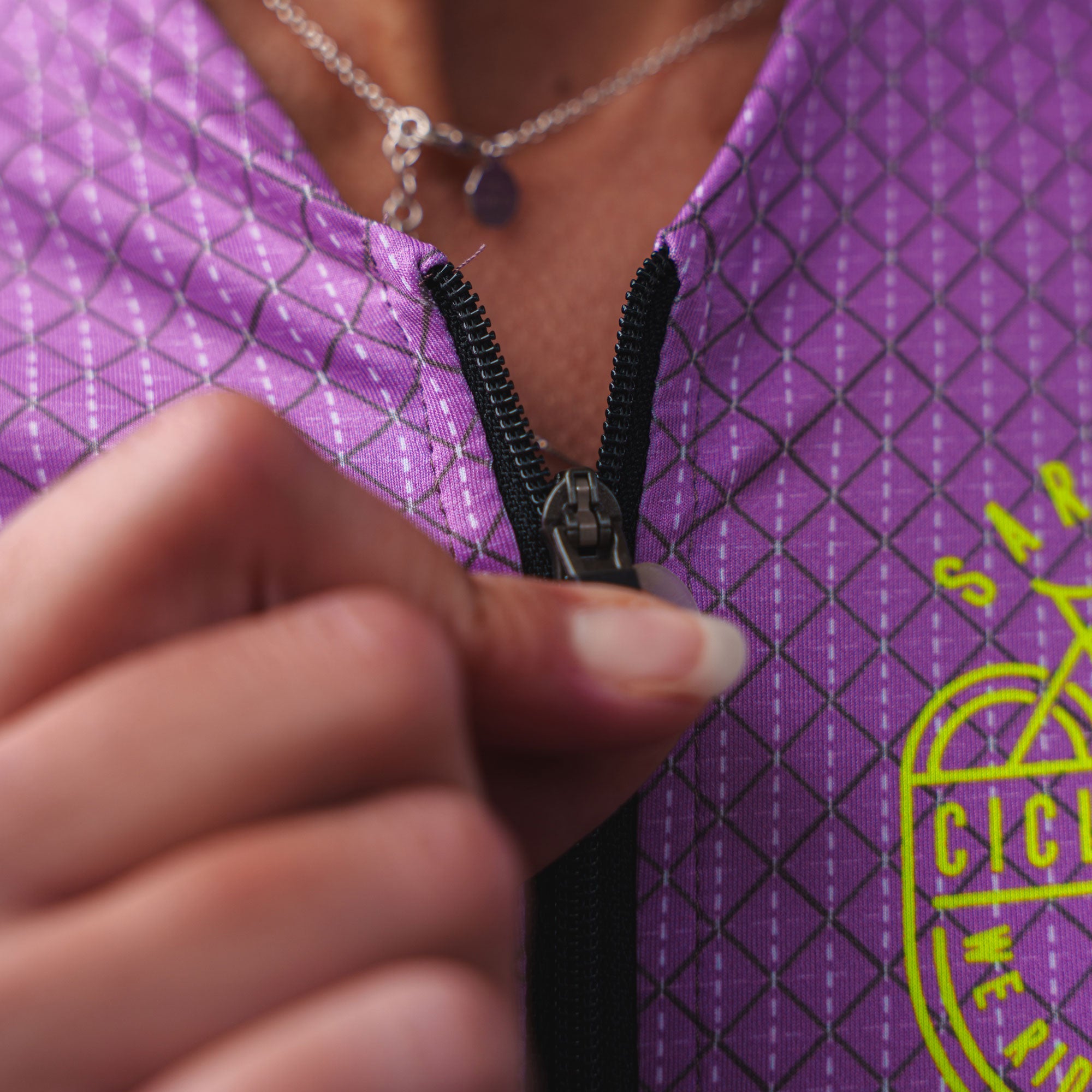 Long sleeve Aero jersey 2.0 - Liliac and Lime
