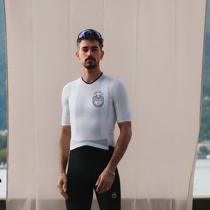 No zip super ultralight Jersey - White & black