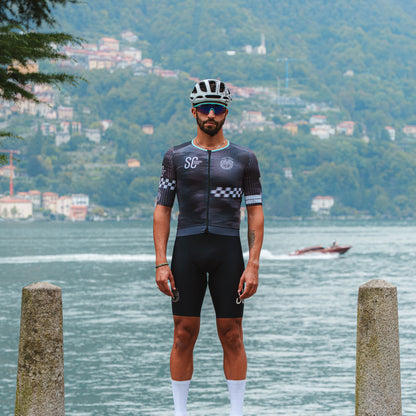 ELITE SC Squadra Corse - Black short sleeve Jersey PRO FIT