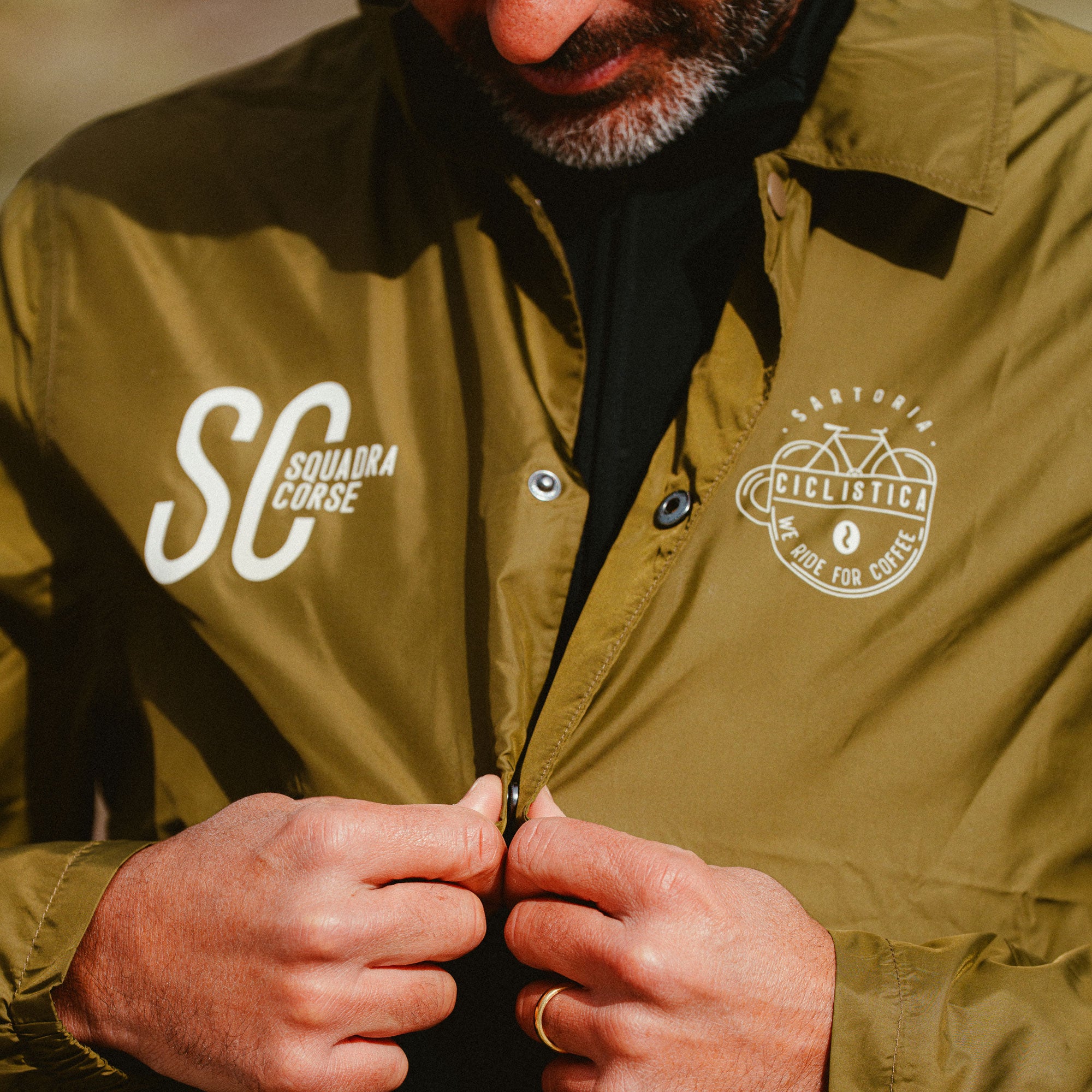 SC Squadra Corse Coach Jacket - Olive green