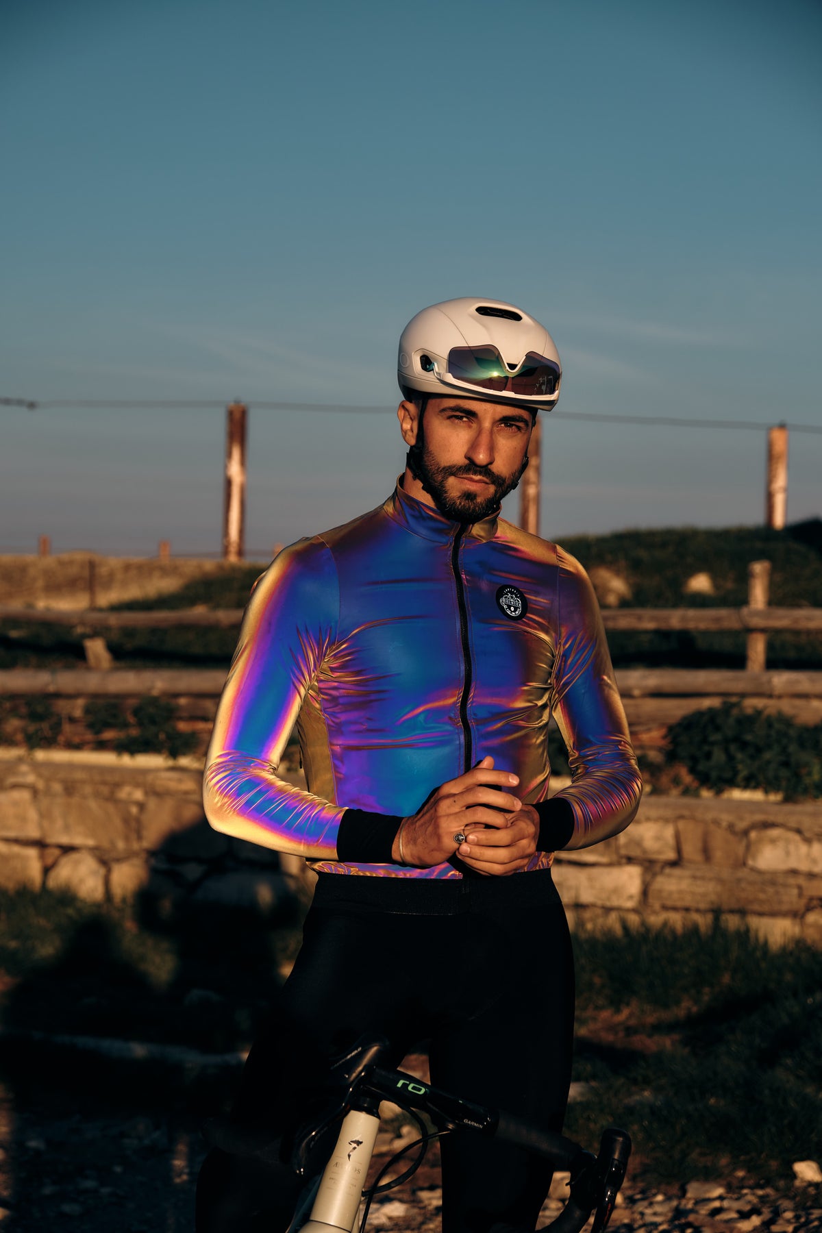 Fully reflective wind and water proof jacket - Flashy rainbow