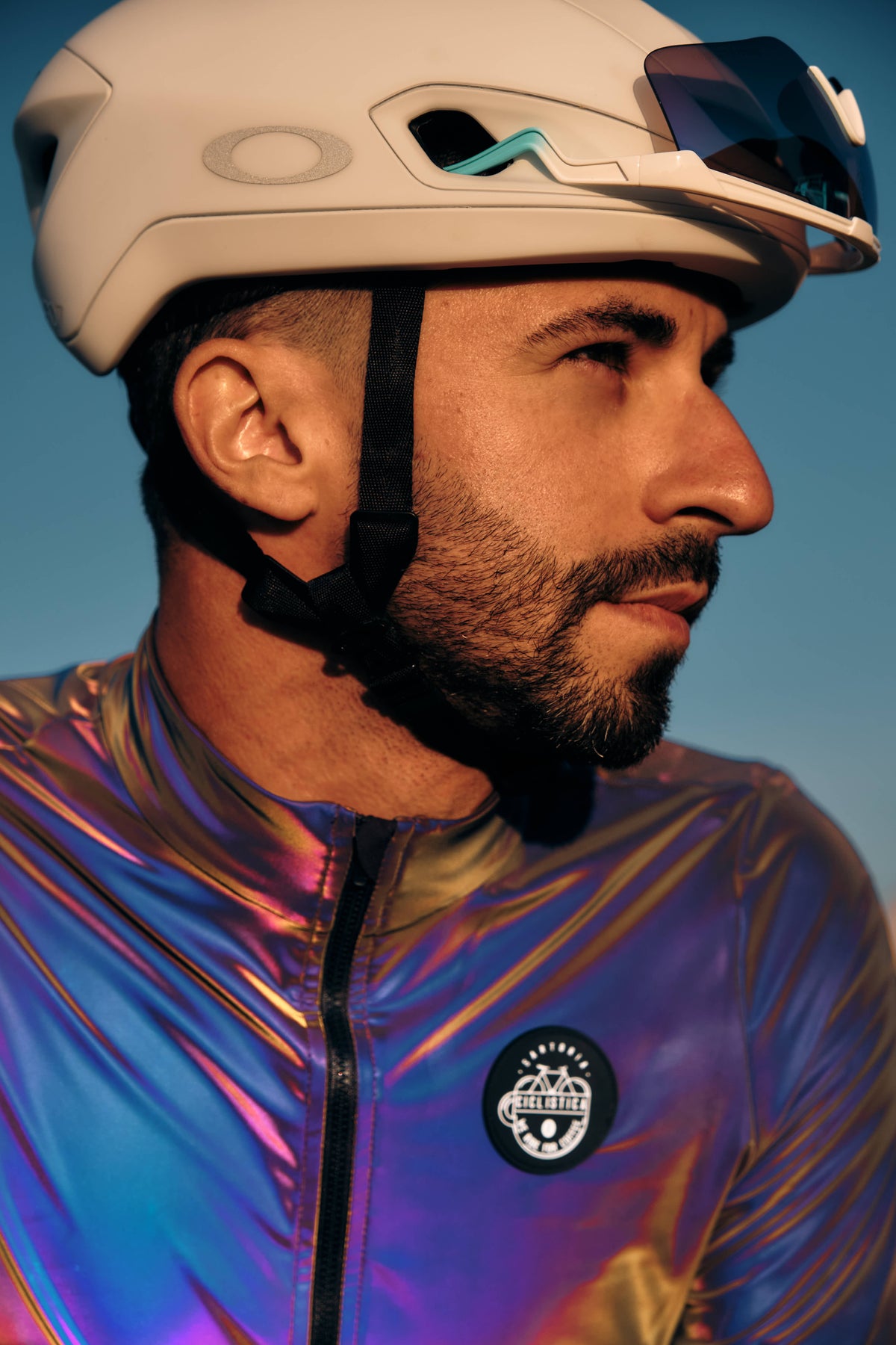 Fully reflective wind and water proof jacket - Flashy rainbow