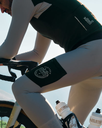 Cargo Tights - Dove Grey and Dark Green