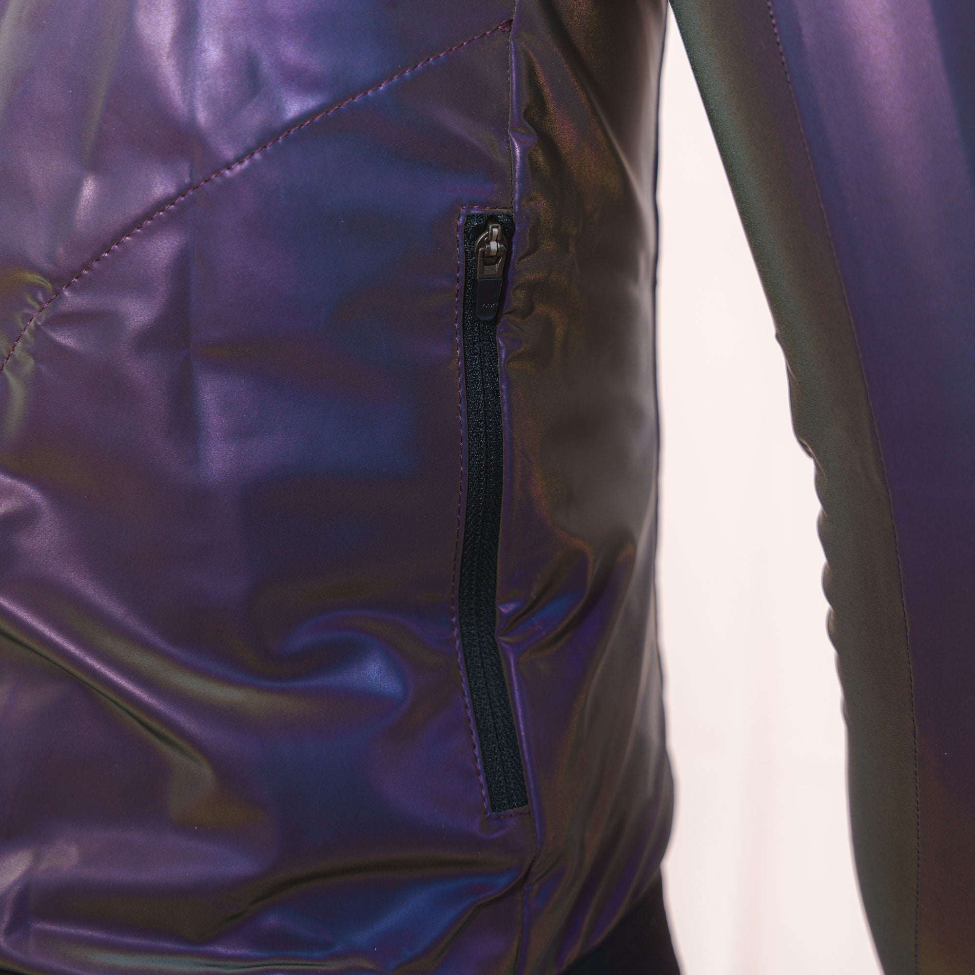 Fully reflective wind and water proof jacket - Flashy rainbow