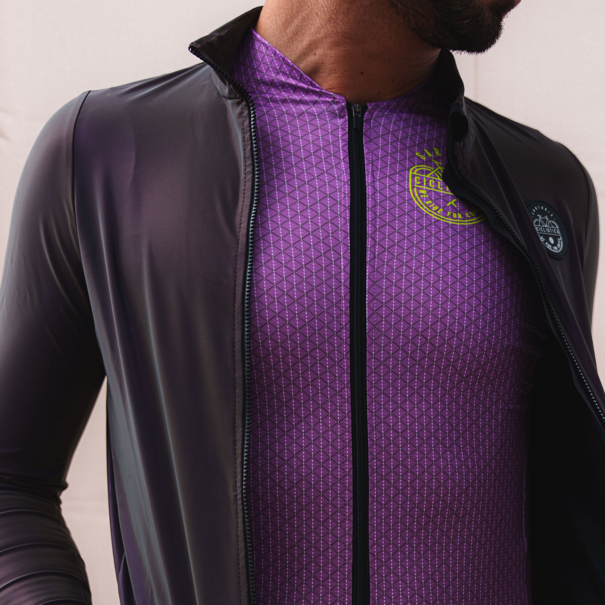 Fully reflective wind and water proof jacket - Flashy rainbow