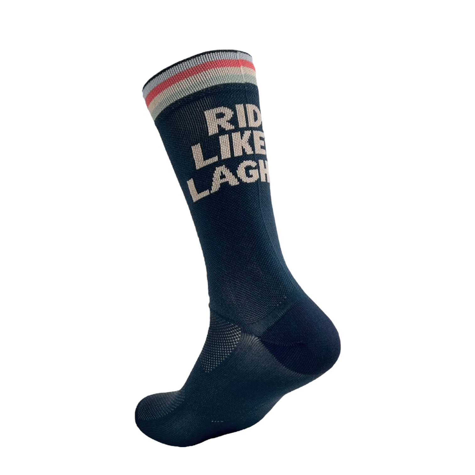 Petrol blue "Ride like a laghée" ciclistica socks