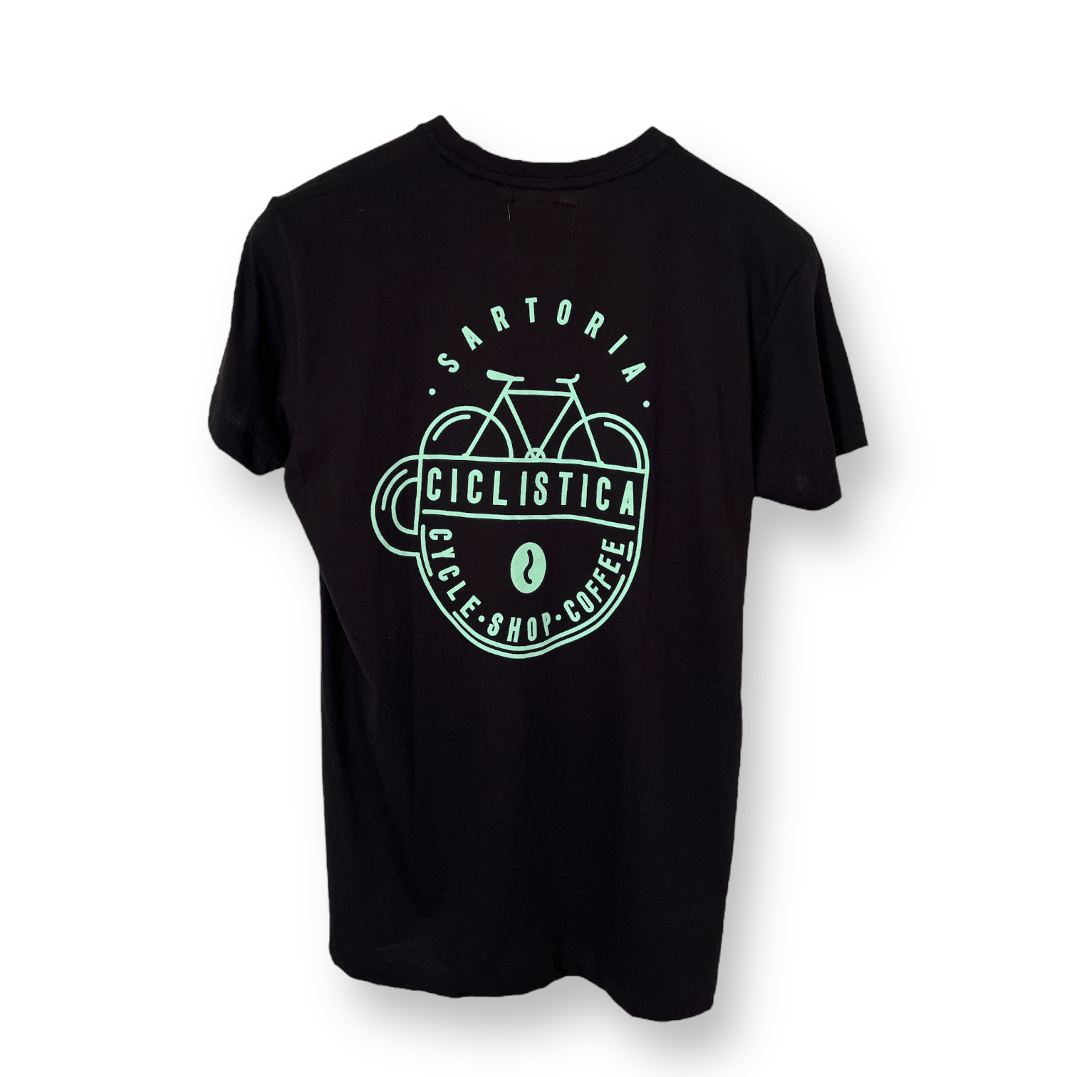 Organic Cotton Tshirt - Black Bianchi Sartoria Ciclistica - Unisex