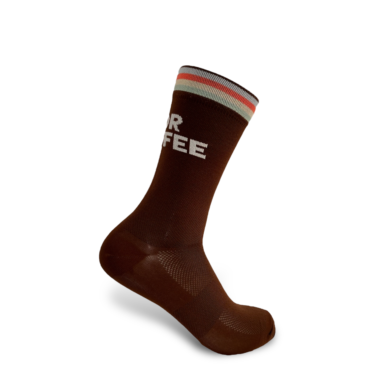 Mocha "We ride for coffee" socks