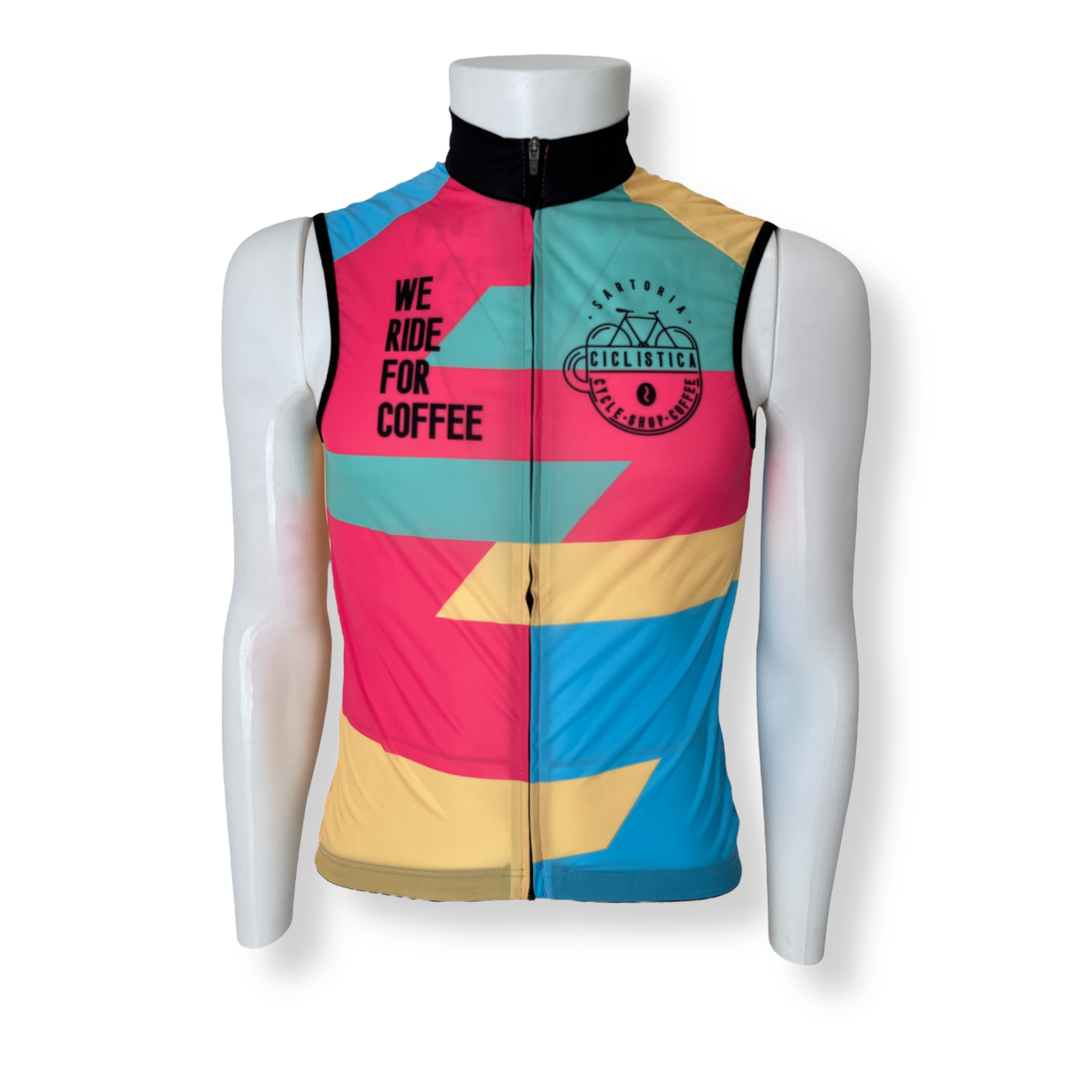 Color blocks windproof vest by Sartoria Ciclistica