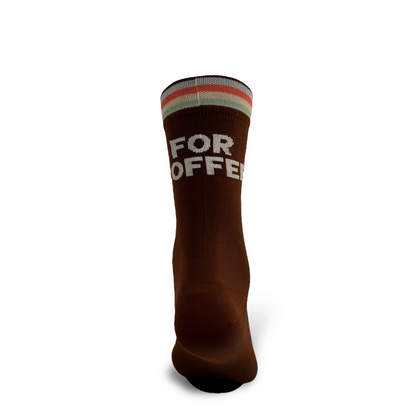 Mocha "We ride for coffee" socks