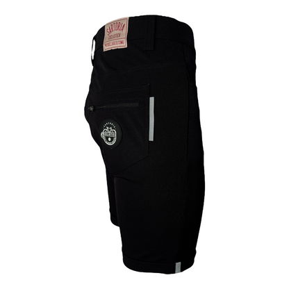 Commuting shorts with reflective details