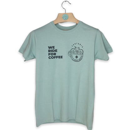 Organic Cotton Tshirt - Vintage bianchi green Sartoria Ciclistica - Unisex